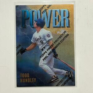 1997 Topps Finest New York Mets Todd Hundley Baseball Card